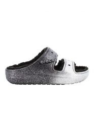 Crocs Klapki "Classic Cozzzy" w kolorze antracytowym rozmiar: 42/43. Czarne klapki Crocs, bez wzorów, z otwartym noskiem, bez obcasa. Za 158.47 zł.