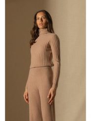 Perfect Cashmere Kaszmirowy golf "Craigton" w kolorze jasnobrązowym rozmiar: L. Brązowe golfy Perfect Cashmere, l, bez wzorów, z kaszmiru, bez ramiączek. Za 303.78 zł.