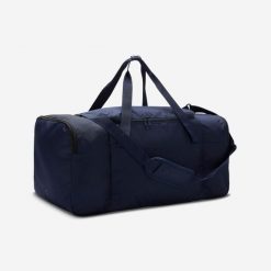 Torba sportowa Decathlon Essential 75 l. Niebieskie torby na ramię DECATHLON, bez wzorów, z materiału, sportowe, na ramię, bez dodatków. Za 79.99 zł.