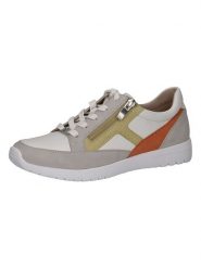 Caprice Skórzane sneakersy w kolorze szaro-żółtym rozmiar: 36. Szare trampki Caprice, bez wzorów, bez zapięcia. Za 189.29 zł.