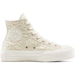 Adidasy Converse Chuck Taylor All Star Lift Platform, Dla obu płci. Brązowe obuwie sportowe Converse, z materiału, bez zapięcia. Za 490.00 zł.