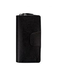 Lucky Bees Skórzany portfel w kolorze czarnym - 18,5 x 10 x 2 cm rozmiar: onesize. Czarne portfele Lucky Bees, bez wzorów, z materiału. Za 165.71 zł.