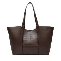 Torebka Gino Rossi. Brązowe torebki klasyczne Gino Rossi, bez wzorów, bez dodatków. Za 329.99 zł.