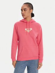 Roxy Bluza ERJFT05028 Różowy Regular Fit. Czerwone bluzy Roxy, xs, bez wzorów, z bawełny, bez kaptura. Za 229.99 zł.