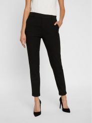Vero Moda Chinosy Maya 10225280 Czarny Regular Fit. Czarne spodnie materiałowe Vero Moda, m, bez wzorów, z wiskozy. Za 129.99 zł.