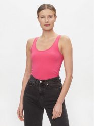 Vero Moda Top Maxi 10185110 Różowy Regular Fit. Czerwone topy Vero Moda, s, bez wzorów, z bawełny, bez kołnierzyka, bez ramiączek. Za 49.99 zł.