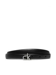 Calvin Klein Pasek Damski Ck Thin Belt 1.5cm Pebble K60K612858 Czarny. Czarne paski Calvin Klein, bez wzorów, ze skóry. Za 129.99 zł.