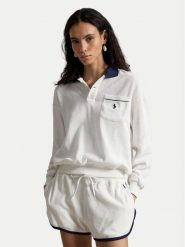 Polo Ralph Lauren Bluza 211A12737002 Biały Relaxed Fit. Białe bluzy Polo Ralph Lauren, s, bez wzorów, z bawełny, bez kaptura. Za 859.99 zł.
