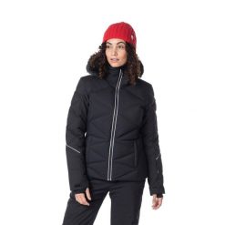 Kurtka narciarska Rossignol W Staci czarna. Czarne kurtki narciarskie Rossignol, xs, z aplikacjami, z materiału, z kapturem, narciarskie. Za 1,459.00 zł.