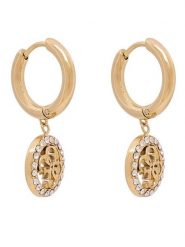 Guess Kolczyki JUBE02 135JW Złoty. Żółte kolczyki Guess, ze stali. Za 249.99 zł.