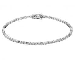 Bransoletka z białego złota z brylantami - 19 cm - 2,11 ct - próba 750. Białe bransoletki Apart, z brylantem, złote. Za 25,590.00 zł.