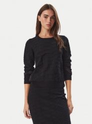 Liu Jo Sport Sweter TF6183 MS49I Czarny Regular Fit. Czarne swetry Liu Jo Sport, xs, bez wzorów, z wiskozy, bez ramiączek. Za 599.99 zł.