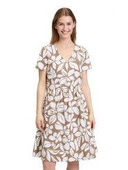 Vera Mont Sukienka w kolorze biało-beżowym rozmiar: 48. Białe sukienki Vera Mont, bez wzorów, bez kołnierzyka, bez ramiączek, mini. Za 173.99 zł.