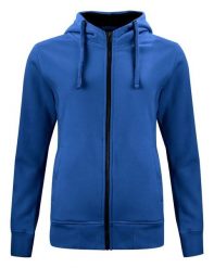 Clique Classic Hoody Full Zip Women - Bluza z kapturem na zamek. Niebieskie bluzy CLIQUE, l, bez wzorów, z bawełny, z kapturem. Za 329.85 zł.