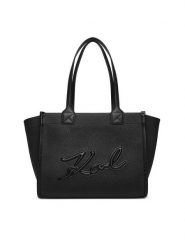 KARL LAGERFELD Torebka A4W30258 Czarny. Czarne shopper KARL LAGERFELD, bez wzorów, ze skóry, bez dodatków. Za 999.99 zł.