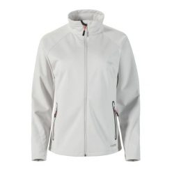 Damska kurtka wodoodporna Musto Essential Softshell. Szare kurtki sportowe Musto, bez wzorów, z softshellu, bez kaptura. Za 636.50 zł.