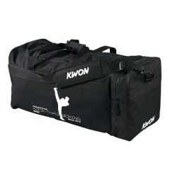 Torba sportowa Kick-thaiboxing Kwon. Czarne torby na ramię KWON, bez wzorów, z nylonu, sportowe, na ramię, duże, bez dodatków. Za 159.00 zł.