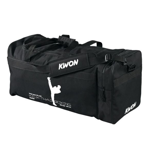 Torba sportowa Kick-thaiboxing Kwon. Czarne torby na ramię KWON, bez wzorów, z nylonu, sportowe, na ramię, duże, bez dodatków. Za 151.00 zł.