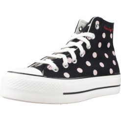 Kapcie CONVERSE CHUCK TAYLOR ALL STAR LIFT PLATFORM POLKA DOTS Czarny. Czarne obuwie domowe Converse, bez wzorów, z tkaniny, bez zapięcia. Za 370.99 zł.