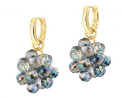 Kolczyki z mosiądzu pozłacane ze szklanymi detalami. Kolczyki Artelioni, pozłacane. Za 149.00 zł.