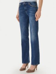 Guess Jeansy W6RA15 D6883 Granatowy Straight Leg. Niebieskie jeansy Guess, z aplikacjami. Za 669.99 zł.