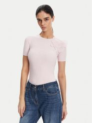 Elisabetta Franchi Sweter MK-55B-51E2 Fioletowy Slim Fit. Fioletowe swetry Elisabetta Franchi, bez wzorów, z syntetyku, bez ramiączek. Za 1,329.00 zł.