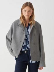 OPUS Kurtka przejściowa w kolorze szarym rozmiar: 42. Szare kurtki Opus, bez wzorów, z wełny, bez kaptura. Za 295.99 zł.