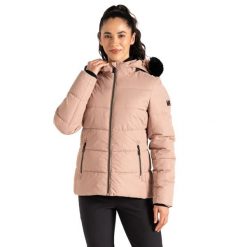 Kurtka Narciarska Damska Glamorize V. Brązowe kurtki narciarskie Dare 2b, xs, bez wzorów, z materiału, z kapturem, narciarskie. Za 383.99 zł.