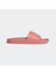 Adidas Klapki "Adilette Trefoil" w kolorze jasnoróżowym rozmiar: 38. Różowe klapki Adidas, bez wzorów, z otwartym noskiem, bez obcasa. Za 149.66 zł.
