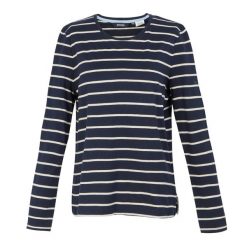 T-shirt Damski Paski Z Długim Rękawem Federica II. Białe t-shirty Regatta, xs, bez wzorów, bez kołnierzyka, bez ramiączek. Za 49.99 zł.