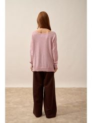 Just Cashmere Kaszmirowy sweter "Karen" w kolorze jasnoróżowym rozmiar: M. Różowe swetry Just Cashmere, m, bez wzorów, z kaszmiru, bez ramiączek. Za 314.78 zł.