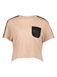 Adidas Koszulka w kolorze jasnoróżowym rozmiar: 44. Różowe bluzki Adidas, bez wzorów, bez kołnierzyka, bez ramiączek. Za 43.78 zł.