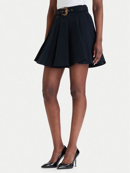 Versace Jeans Couture Spódnica plisowana 80HAE801 N0715 Czarny Regular Fit. Czarne spódnice Versace Jeans Couture, bez wzorów, z bawełny, plisowane. Za 1,148.99 zł.