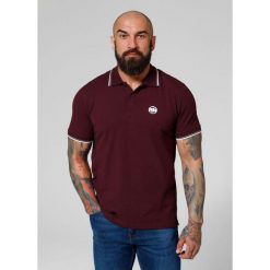 Koszulka Polo bawełniana klasyczna dla dorosłych Pique Stripes Regular. Brązowe koszulki polo PITBULL, xl, bez wzorów, z bawełny, bez kołnierzyka, bez ramiączek. Za 139.00 zł.