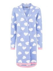 Zwillingsherz Kardigan w kolorze błękitnym rozmiar: S/M. Niebieskie kardigany Zwillingsherz, m, bez wzorów. Za 143.90 zł.