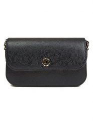 Michael Kors Skórzana torebka w kolorze czarnym - 21 x 14 x 4,5 cm rozmiar: onesize. Czarne torby na ramię Michael Kors, bez wzorów, z materiału, na ramię, bez dodatków. Za 752.45 zł.