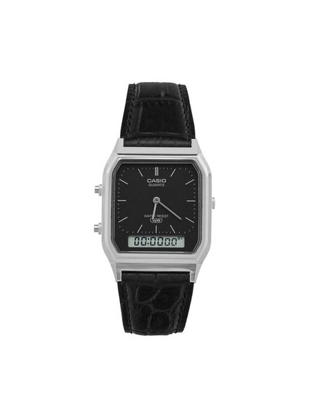 Casio Zegarek AQ-230EL-1AEF Czarny. Czarne, analogowe zegarki Casio. Za 299.99 zł.