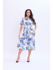 Marks & Spencer Sukienka w kolorze biało-niebieskim rozmiar: 44. Białe sukienki Marks & Spencer, bez wzorów, z wiskozy, bez kołnierzyka, bez ramiączek, midi. Za 114.95 zł.