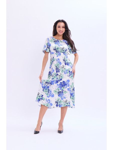 Marks & Spencer Sukienka w kolorze biało-niebieskim rozmiar: 44. Białe sukienki Marks & Spencer, bez wzorów, z wiskozy, bez kołnierzyka, bez ramiączek, midi. Za 144.95 zł.