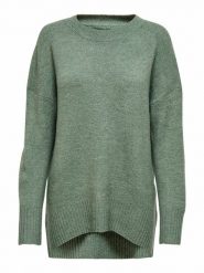 ONLY Sweter "Nanjing" w kolorze zielonym rozmiar: S. Zielone swetry Only, s, bez wzorów, bez ramiączek. Za 105.63 zł.
