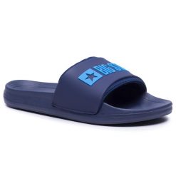 Klapki Big Star Shoes. Niebieskie klapki BIG STAR SHOES, bez wzorów, bez obcasa. Za 69.99 zł.