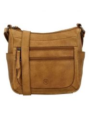 HIDE & STITCHES Skórzana torebka w kolorze jasnobrązowym - 21 x 19 x 10 cm rozmiar: onesize. Brązowe torby na ramię HIDE & STITCHES, bez wzorów, z materiału, na ramię, bez dodatków. Za 173.99 zł.