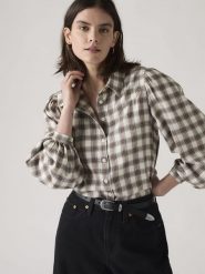 Levi's Koszula w kolorze beżowo-białym rozmiar: M. Białe koszule Levi's®, m, bez wzorów, bez kołnierzyka, bez ramiączek. Za 135.81 zł.