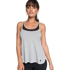 ROXY Panie rękawów Meaning Of Soul Tank Heritage Heather ERJKT03441-SGRH (rozmiar XS). Brązowe koszulki sportowe Roxy, bez wzorów, bez ramiączek. W wyprzedaży za 88.00 zł.
