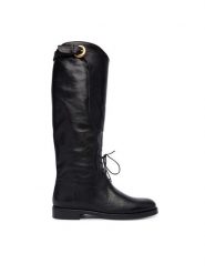 Weekend Max Mara Oficerki Visby 2525796015600 Czarny. Czarne kozaki Weekend Max Mara, ze skóry, bez obcasa, na płaskiej podeszwie, bez zapięcia. Za 2,429.00 zł.