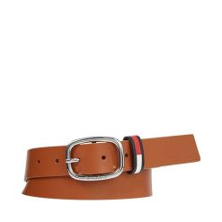 Pasek Damski Tommy Jeans. Brązowe paski Tommy Jeans, bez wzorów, z jeansu. Za 99.99 zł.