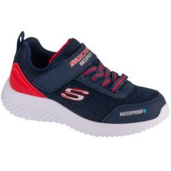 Buty SKECHERS BOUNDER-DRIPPER DROP Niebieski. Czerwone trekkingi Skechers, z syntetyku, trekkingowe. Za 249.99 zł.