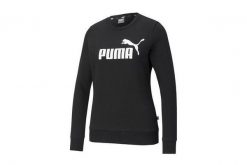 Damska bluza z okrągłym dekoltem Essentials z logo PUMA Light Gray Heather. Czarne bluzy Puma, s, bez wzorów, z materiału, bez kaptura. Za 217.15 zł.