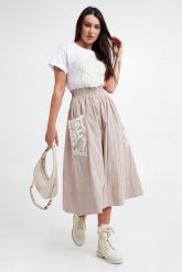 Spódnica midi TWINSET. Spódnice Twinset Milano, bez wzorów, midi. W wyprzedaży za 799.20 zł.