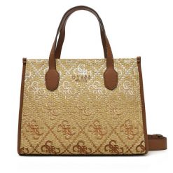 Torebka Guess. Brązowe torebki klasyczne Guess, z aplikacjami, bez dodatków. Za 349.99 zł.